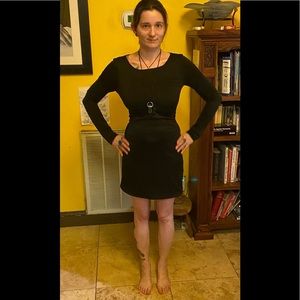 😍 TWIST UK black formal  long sleeve dress